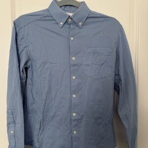 Ministry of Supply Blue Checkered Men's Shirt